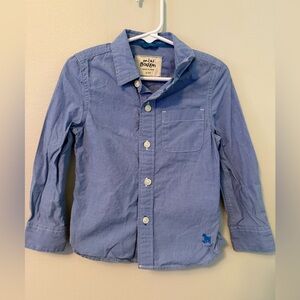 Mini Boden Blue Button Down Shirt